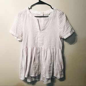 Anthropologie Linen Top